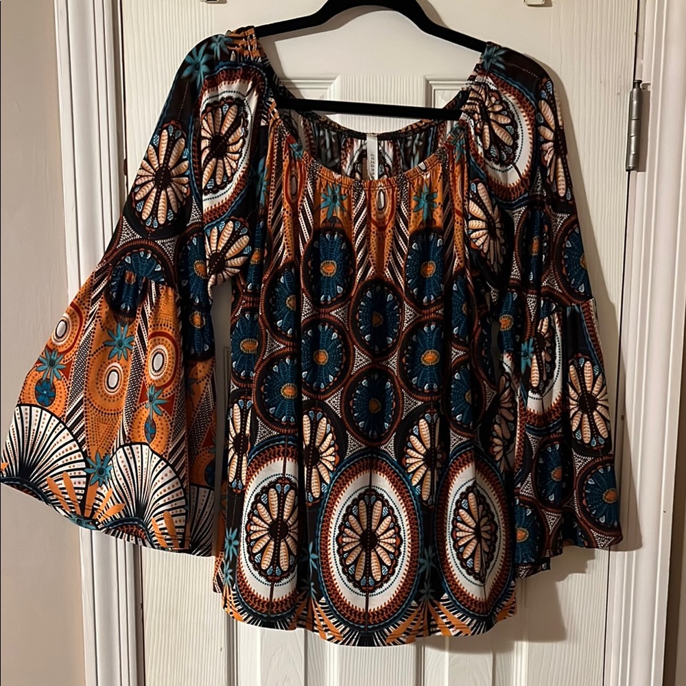 Cezanne Multicolor Boho Blouse